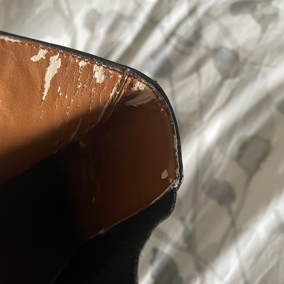 ZARA black leather Chelsea boot with delicate silver studs - Size 38 - Picture 5 of 5